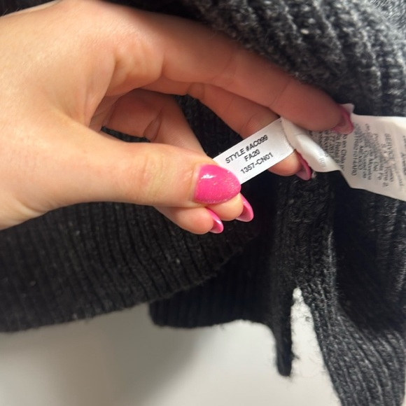 Madewell Curved-Hem Sweater Dress Gray Wool Blend Size XL Minimalist - Picture 12 of 14